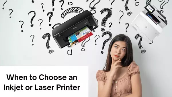 When to Choose an Inkjet or Laser Printer