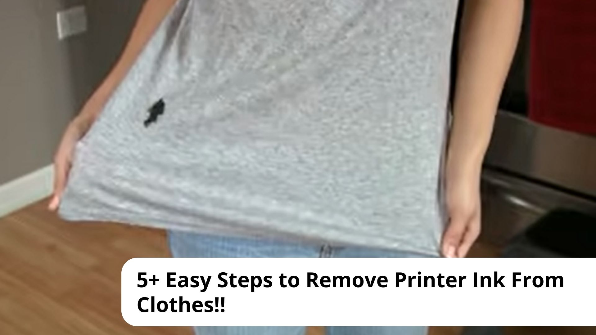 5+ Easy Steps to Remove Printer Ink From Clothes!!