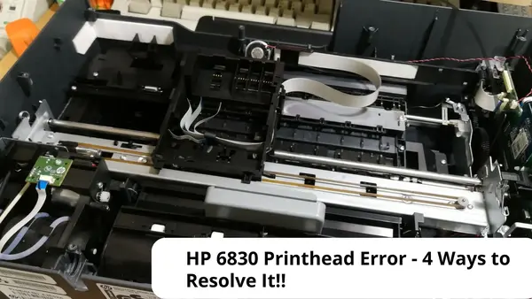 HP 6830 Printhead Error