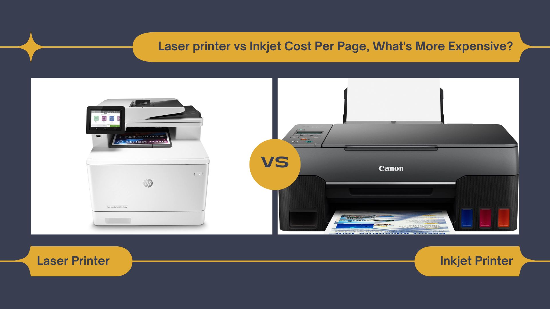 Laser printer vs Inkjet Cost Per Page