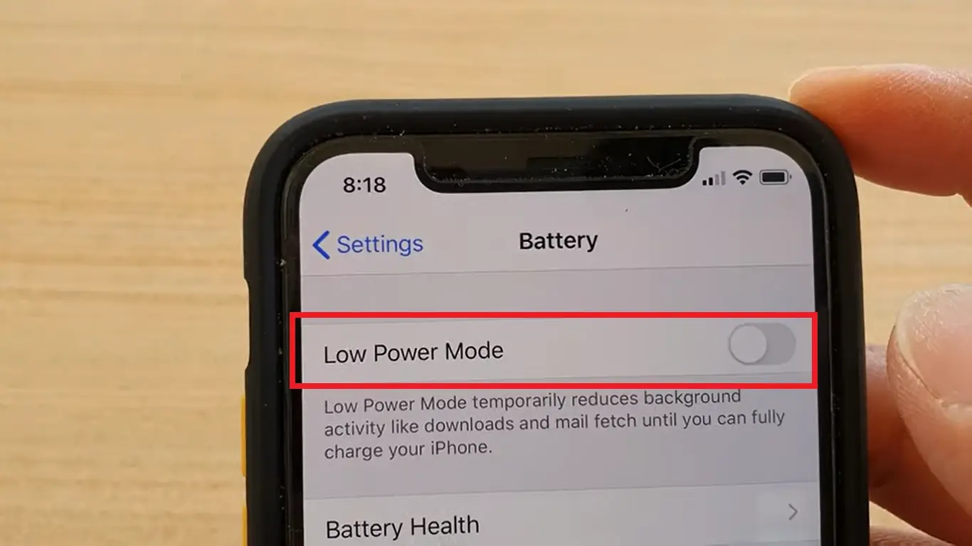 How to Deactivate Yellow iPhone Power Bar