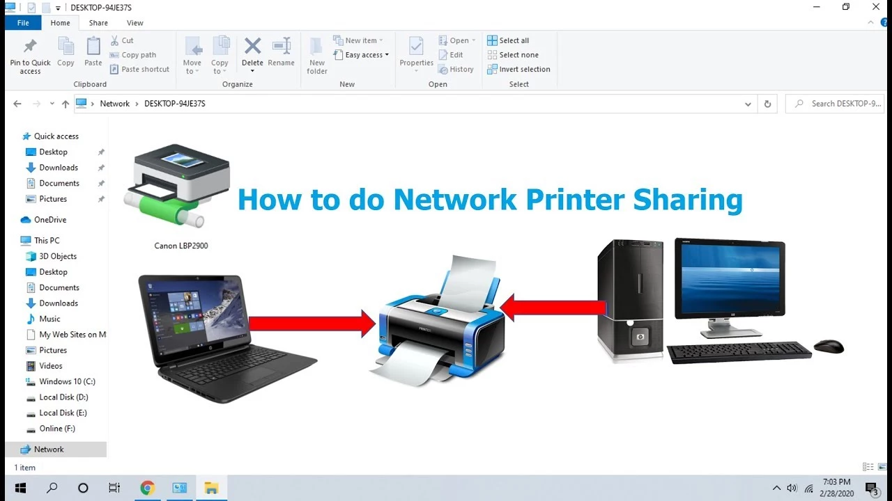 add network printer CMD