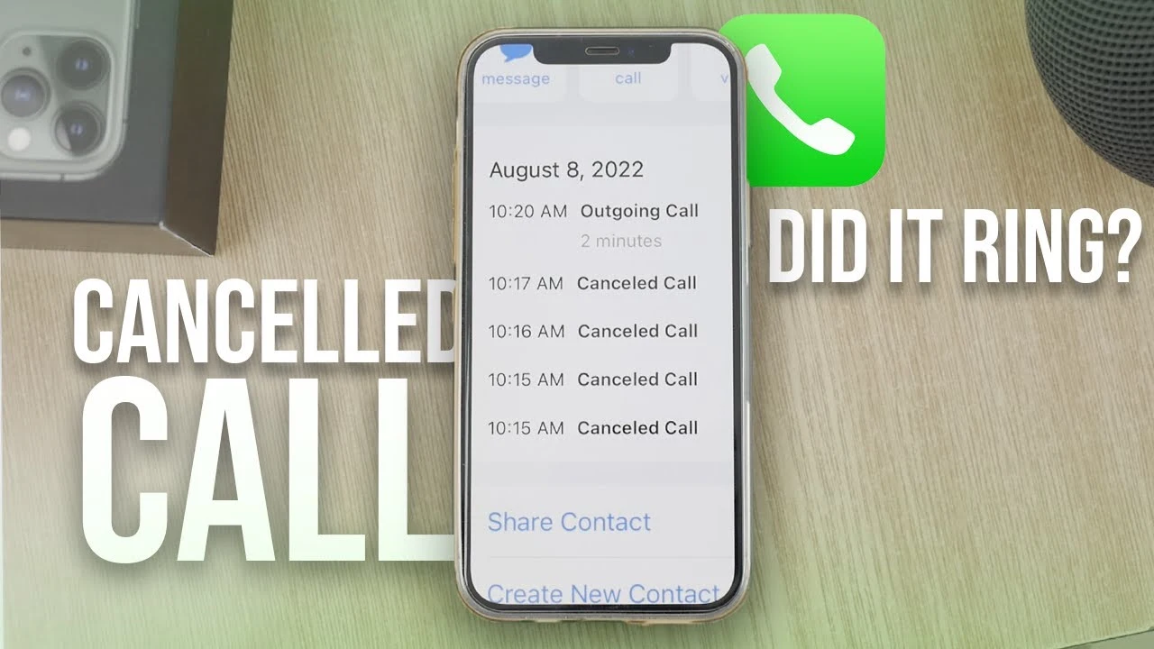 iPhone Cancelled Call