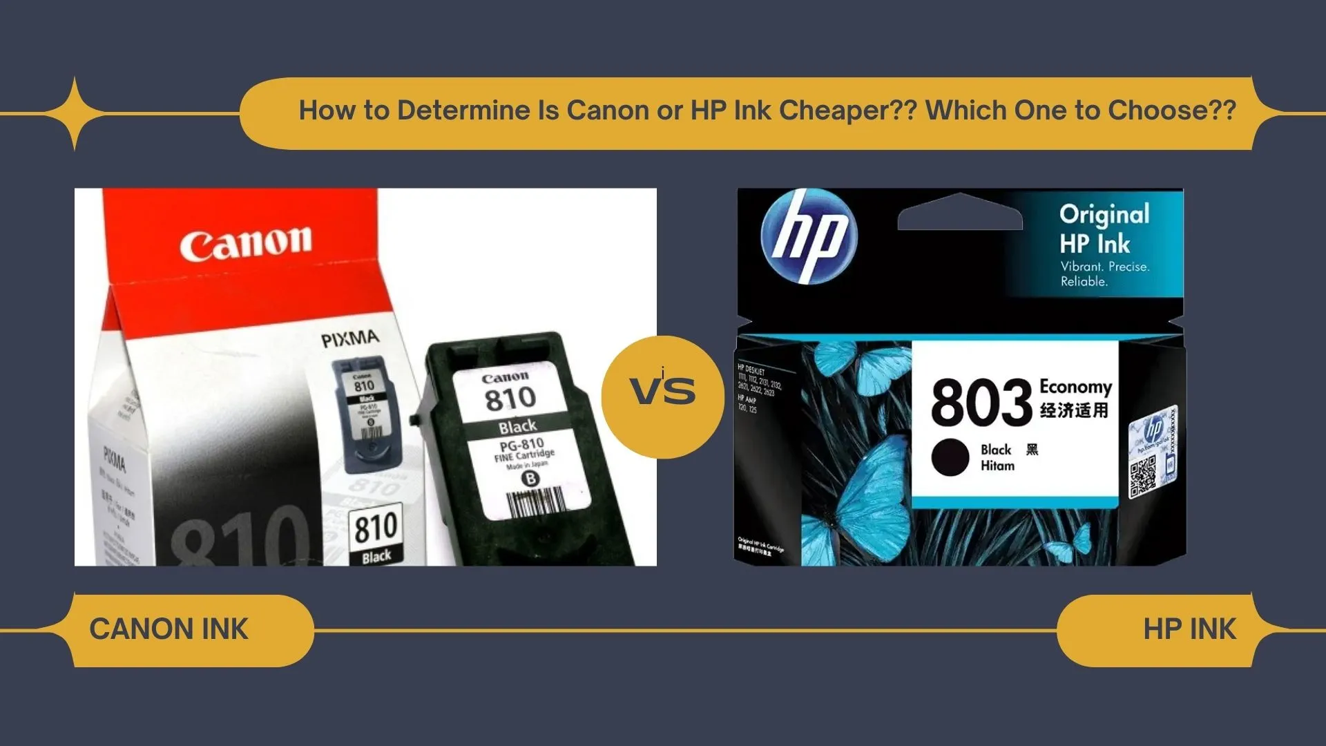 is Canon or HP ink cheaper