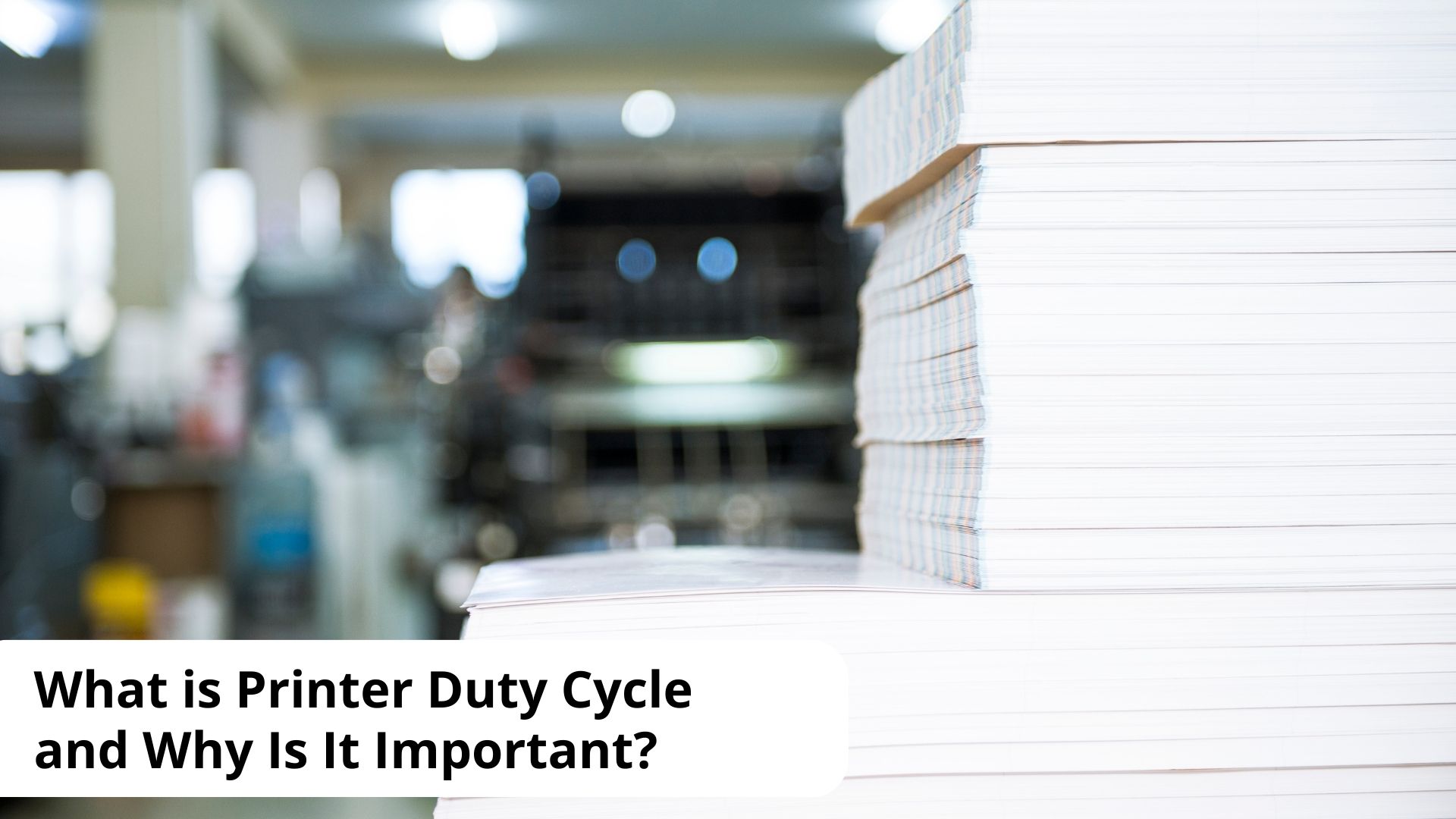 printer duty cycle