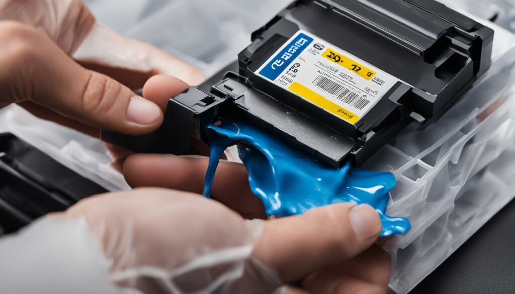 Refilling ink cartridges incorrectly