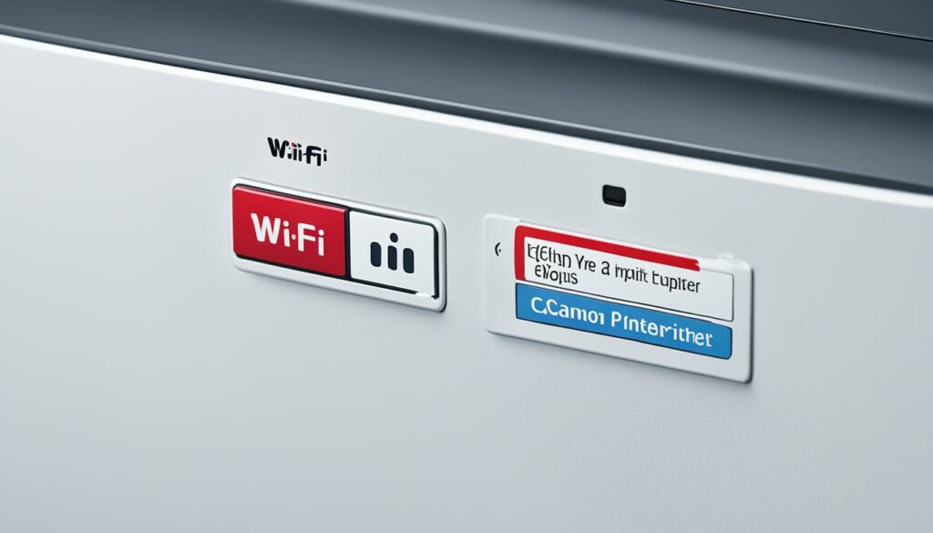 Canon printer Wi-Fi button
