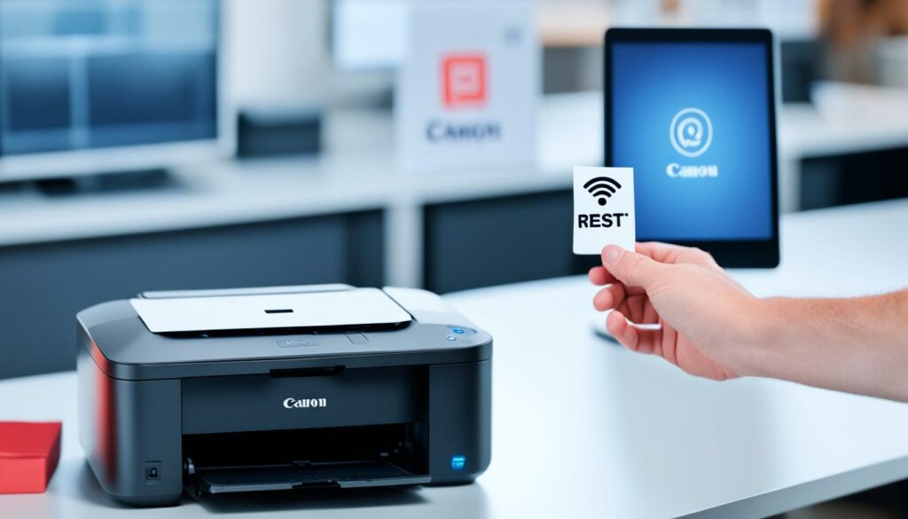 Canon printer Wi-Fi reset