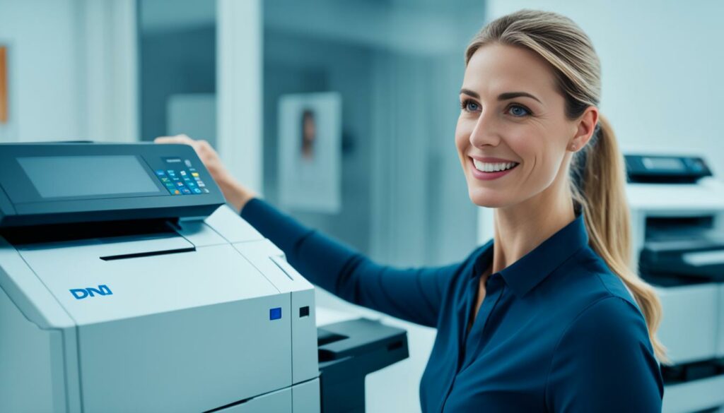 selecting a DN printer