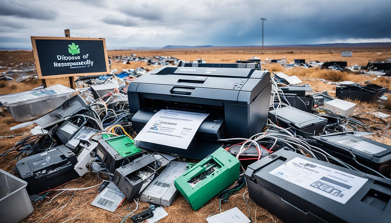 what to do before getting rid of an old printer?