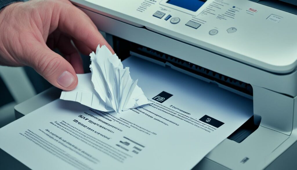 HP Printer with Paper Jam