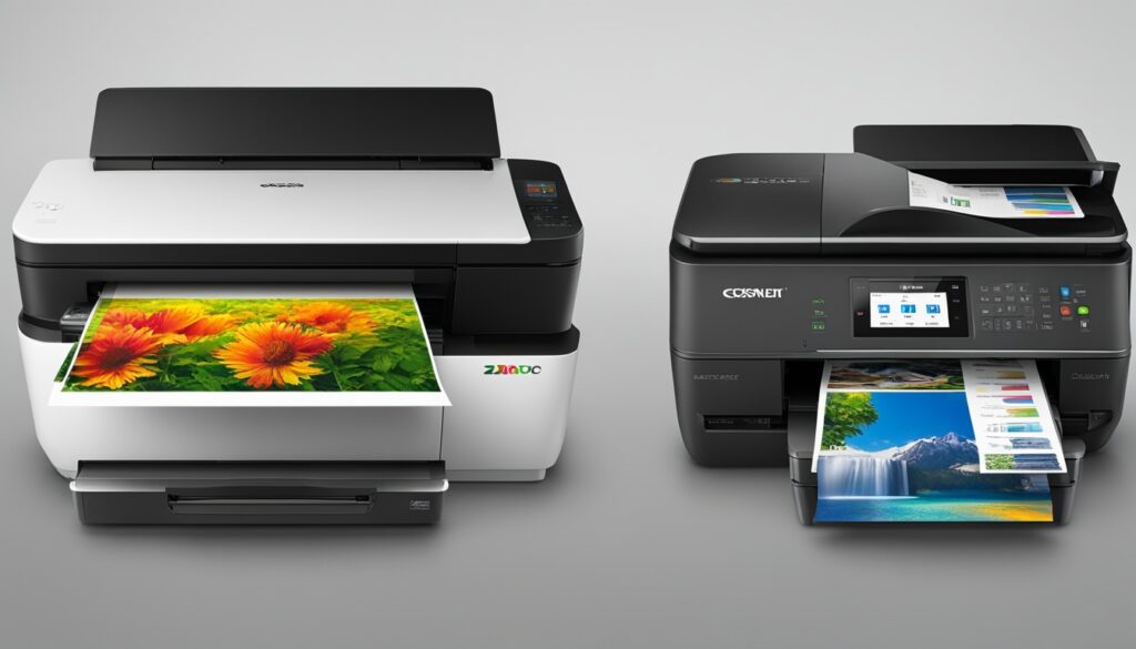 comparison of ink tank printers and ink cartridge printers