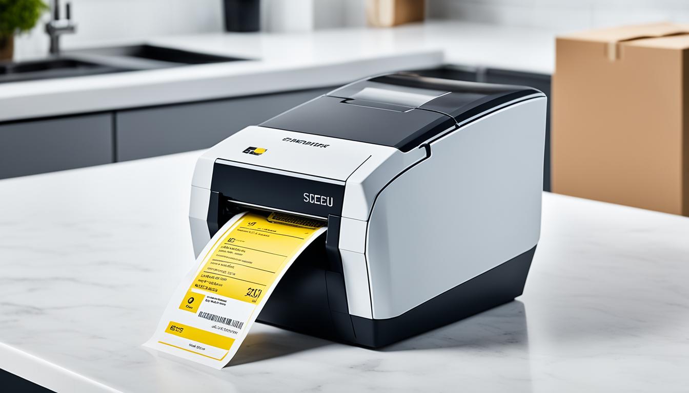 is it cheaper to use a shipping label printer?