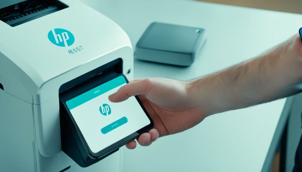 HP Smart app printer reset