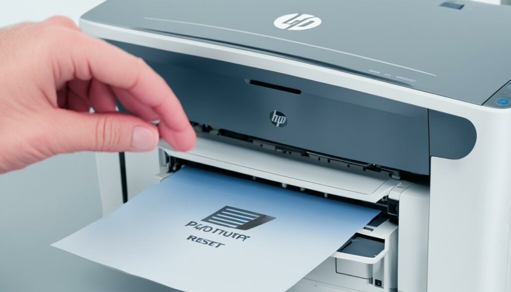 steps to soft reset HP printer