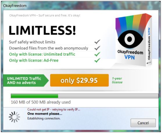 OkayFreedom Interface
